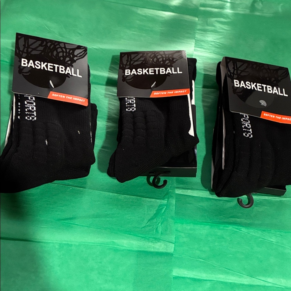 Basketball Black Socks